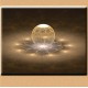 FRACTAL ART DESIGN GREETING CARD Lost Moon Landing
